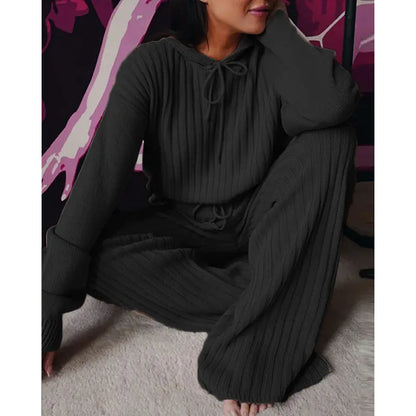 Women's Fall Hooded Long-Sleeve Casual Suit