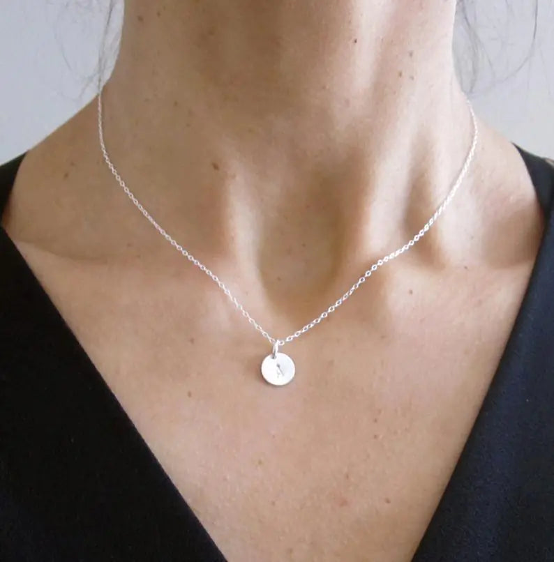 Alphabet Pendant Short Necklace Accessories