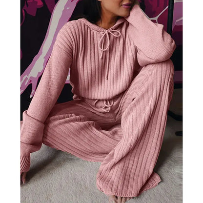 Women's Fall Hooded Long-Sleeve Casual Suit