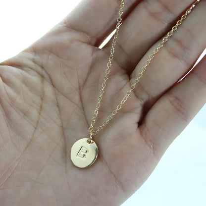 Alphabet Pendant Short Necklace Accessories