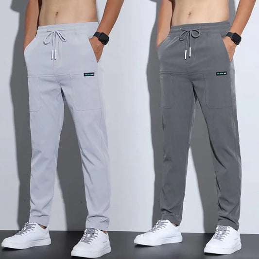 Casual Men's Elastic Business Pants