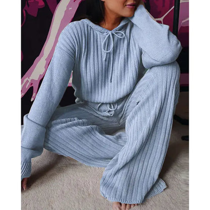 Women's Fall Hooded Long-Sleeve Casual Suit